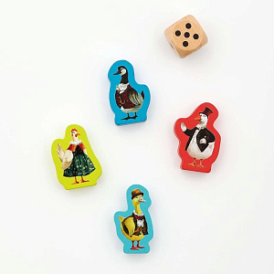 Настольная игра KONIK GAMES "Змеи и лестницы + гусек"